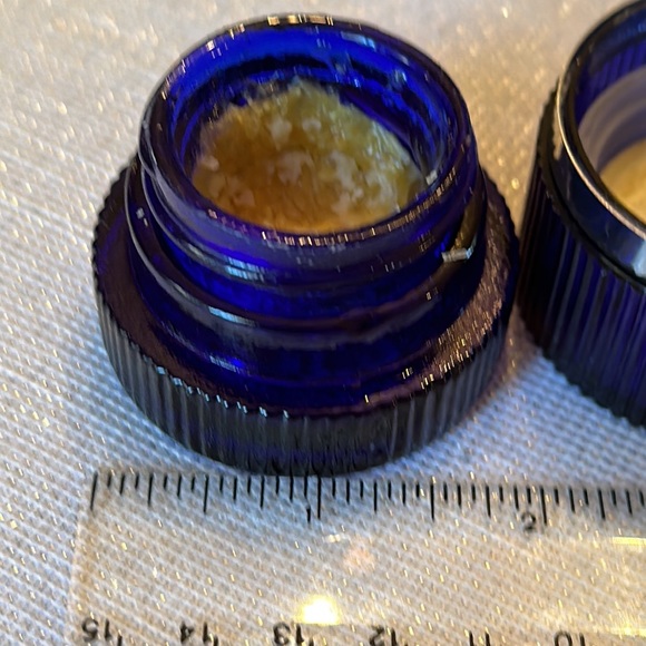 Avon Blue vintage cream sachet glass container Moonwind - Picture 6 of 13